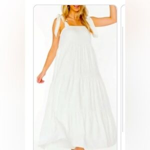 Haute Hippie White Sleeveless Boho Maxi Dress